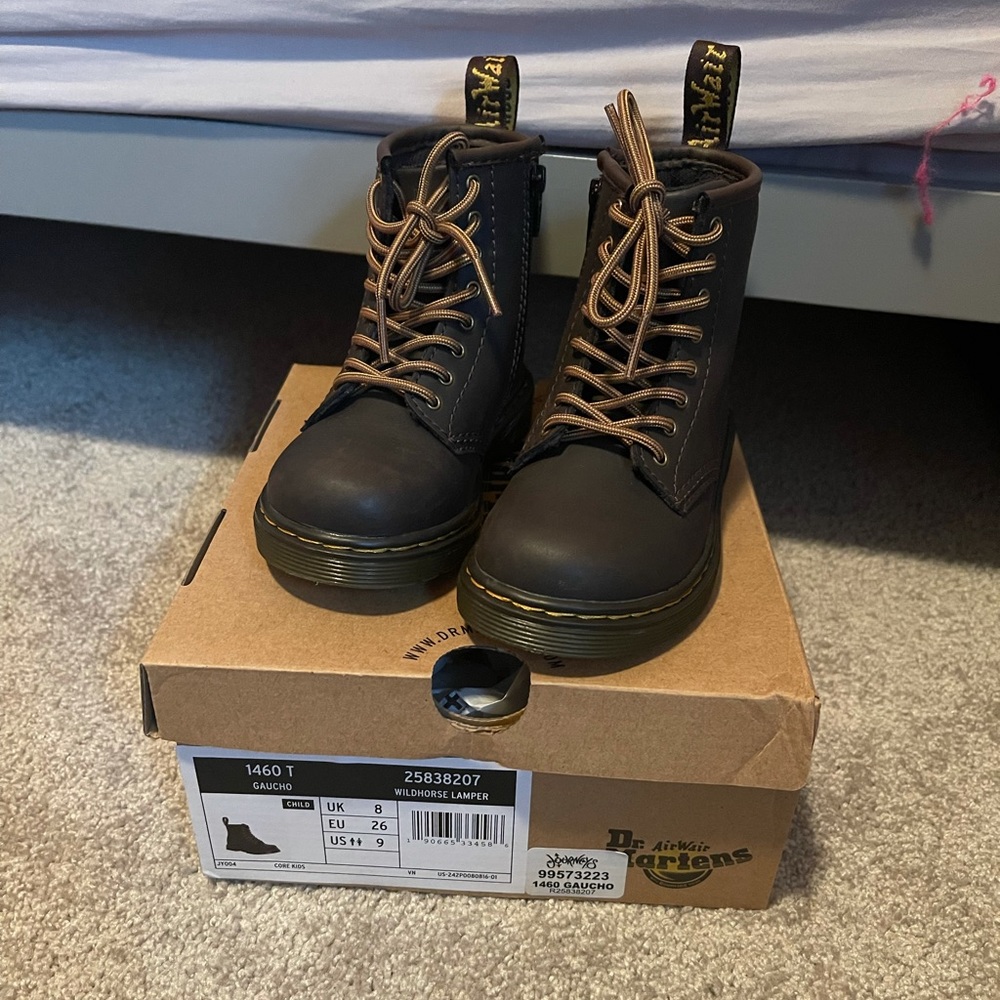 Only worn once! Size 9 Toddler Dr. Martens Boots